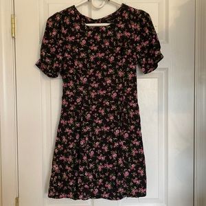 Black flowery dress